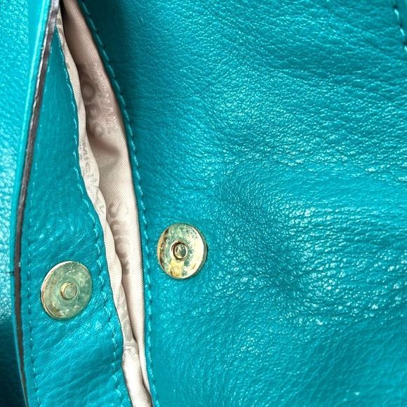 Michael Kors Cross Body Ostrich Print Chain Link Bag - Picture 10 of 10